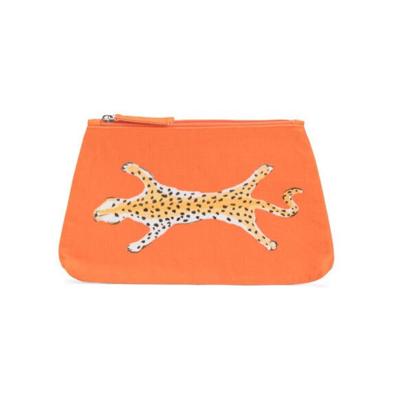 DANA GIBSON Orange Leopard Cosmetic Bag - Picture 1 of 2